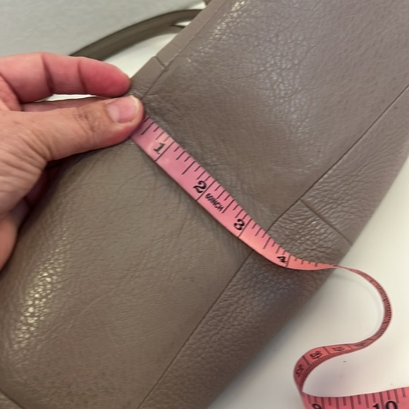 Coach Madison Pebble Leather Tan Three Compartment Double Strap Shoulder Bag - Picture 14 of 14